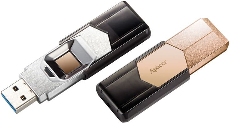 Флэш-накопитель Apacer AH650 оснащен интерфейсом USB 3.0