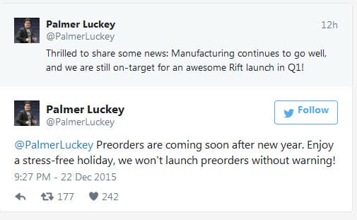 Предварительные заказы на шлем Oculus Rift начнут принимать уже в следующем году