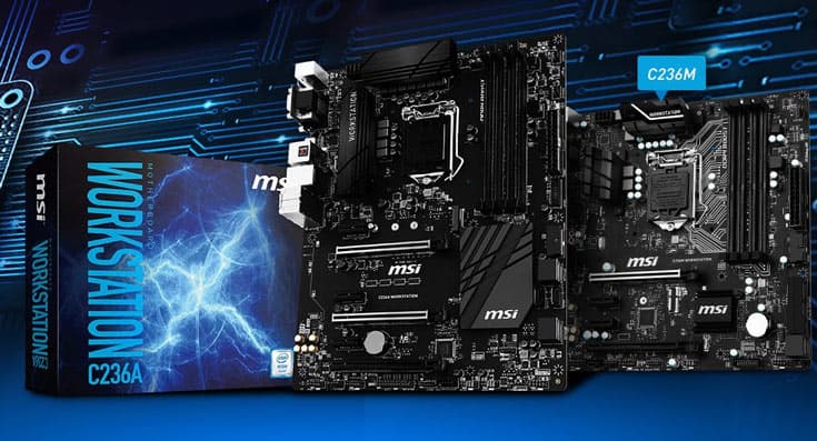 По словам производителя, платы серии MSI C236 оптимизированы для профессионального и промышленного использования