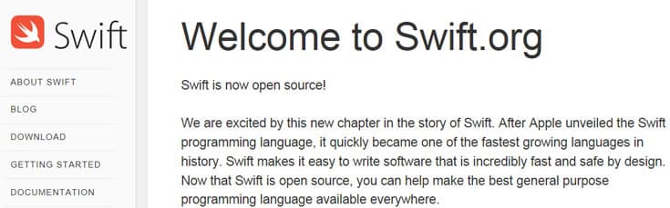 Открывая исходный код языка Swift, Apple рассчитывает привлечь разработчиков к его улучшению