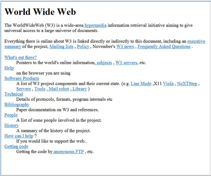 25 лет назад заработал первый в мире web-сайт