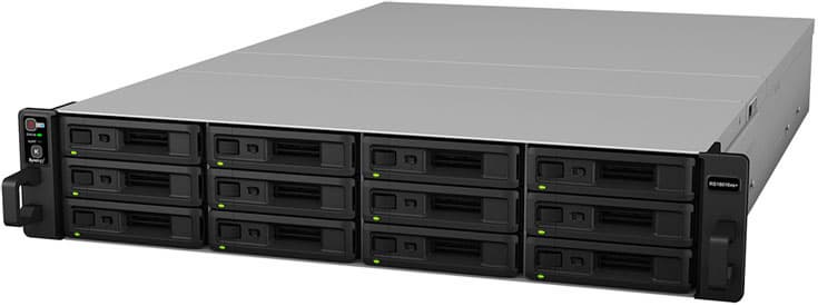 Одновременно с сетевым хранилищем Synology RackStation RS18016xs+ представлен модуль расширения RX1216sas
