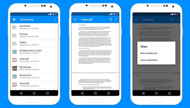 Ранее с мобильных устройств были доступны только отдельные функции Amazon Cloud Drive