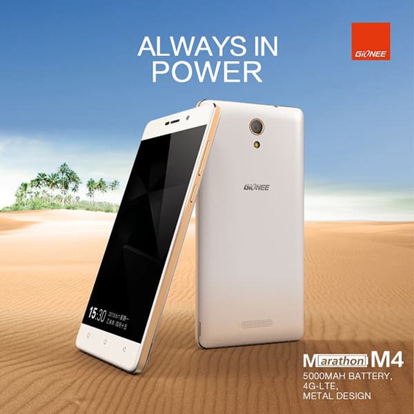 Gionee Marathon M4: тизер