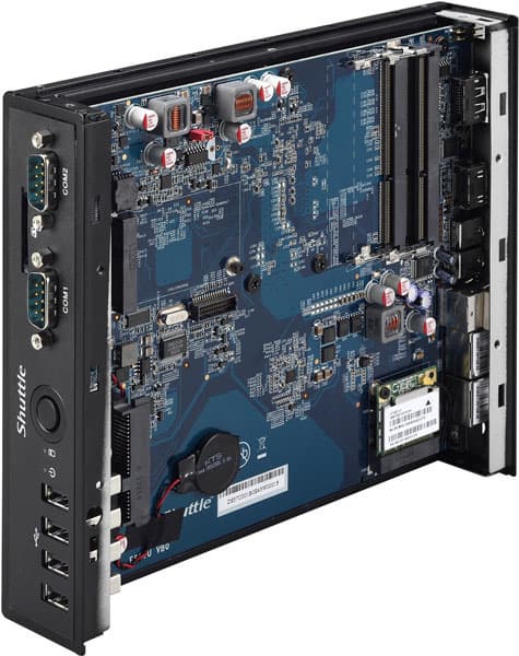 Компьютеры Shuttle DS57U3, DS57U5 и DS57U7 поставляются без ОЗУ и накопителей
