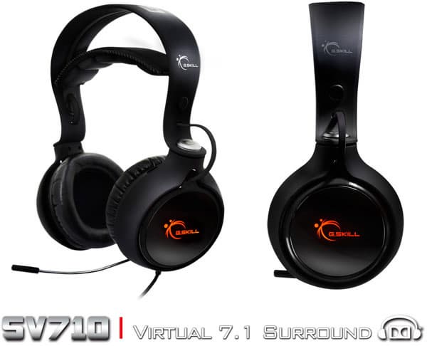 Гарнитуры G.Skill Ripjaws SR910 и SV710 7.1 оснащены микрофонами с функцией шумоподавления