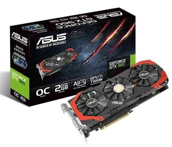 Asus GeForce GTX 960 с СО DirectCU III