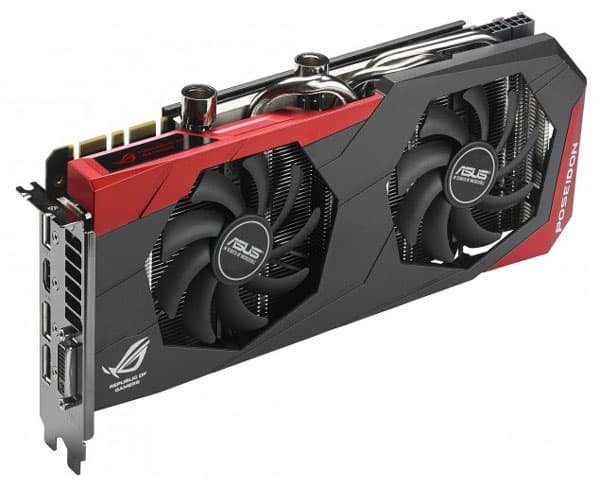 Модель ROG Poseidon GeForce GTX 980 Ti оснащена гибридной системой охлаждения 