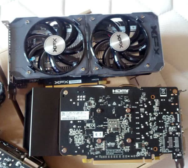 3D-карты XFX Radeon R9 380 и R7 360 внешне очень похожи, поскольку в них используется одна и та же система охлаждения