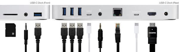 Док OWC USB-C Dock комплектуется блоком питания мощностью 80 Вт