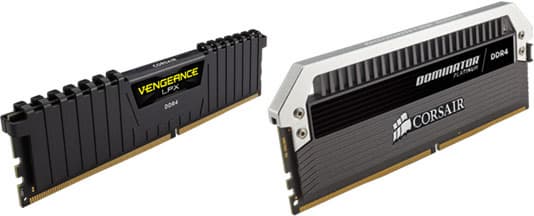 Наборы представлены в сериях Corsair Vengeance LPX и Dominator Platinum