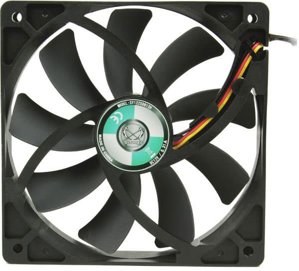 В вентиляторах Scythe Slip Stream 120 DB используются сдвоенные шарикоподшипники