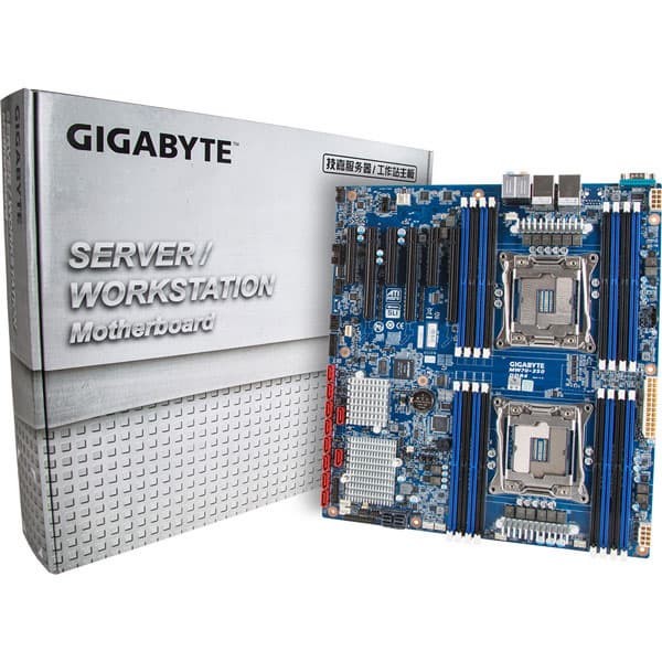 Системная плата Gigabyte MW70-3S0 поддерживает установку двух процессоров и трех 3D-карт