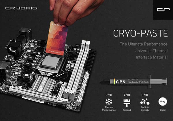 Одновременно представлена термопаста Cryo-Paste