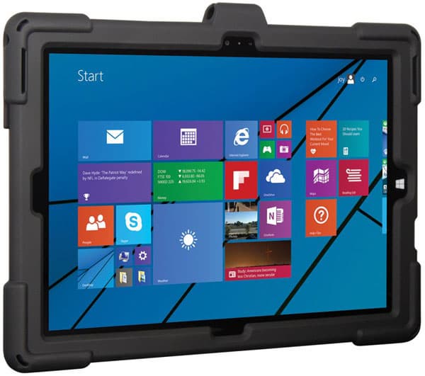 Чехол aXtion Edge M соответствует требованиям теста MIL-STD-810, защищая планшет в случае падений с высоты до 1,8 м