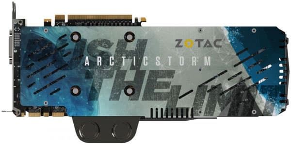 Zotac GTX Titan X Arctic Storm (ZT-90402-10P) — первая 3D-карта на базе Nvidia GeForce GTX Titan X, отличающаяся от референсного образца