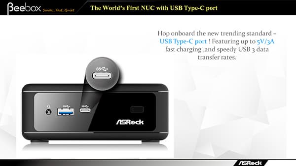 ASRock Beebox получил порт USB 3.1 Type C