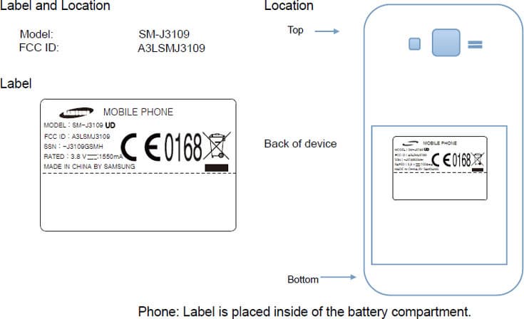 Смартфон Samsung Galaxy J3 прошел сертификацию FCC 