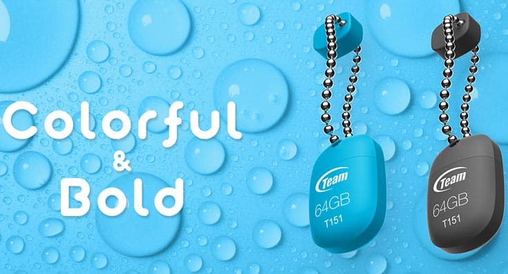 Миниатюрный флэш-накопитель Team Group T151 не боятся воды