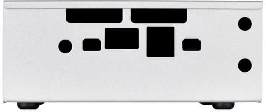 Размеры корпуса SilverStone Petit PT20 для мини-ПК Intel NUC — 125 x 110 x 50 мм