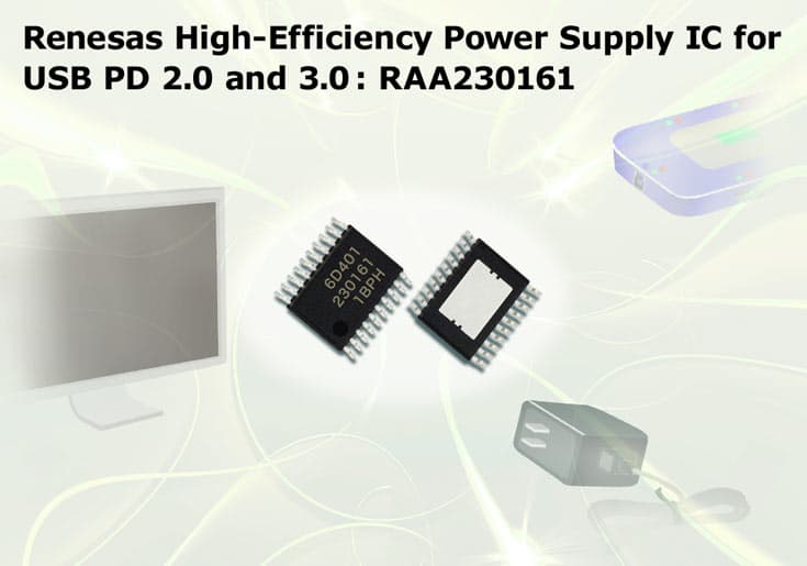 Выходное напряжение RAA230161 может быть выбрано в диапазоне от 5 до 20 В