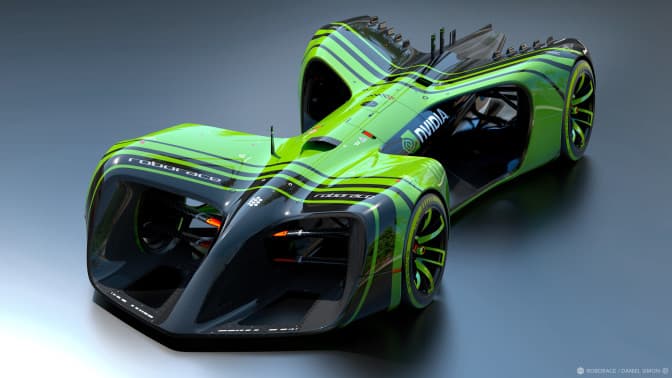Автомобили Roborace получат сердца Nvidia Drive PX 2