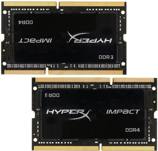 Модули Kingston SODIMM HyperX Hybro оснащены интерфейсами DDR3 и DDR4