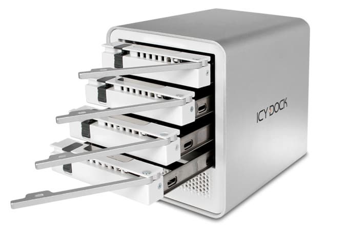 Корпуса для внешних массивов ICYCube MB561U3S-4S R1 и ICYCube MB561U3S-4SB R1 вмещают по четыре накопителя