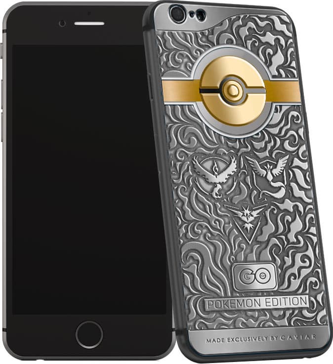 Ювелирная компания Caviar оформила смартфон Apple iPhone в стиле игры Pokemon Go 