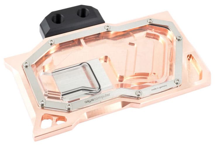 Базовый вариант водоблока Aqua Computer kryographics Pascal стоит примерно 100 евро