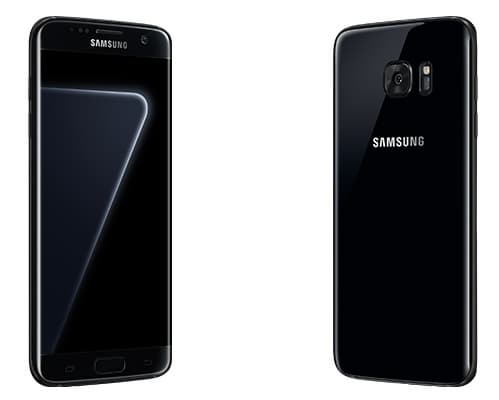 Смартфон Samsung Galaxy S7 Edge в цвете Black Pearl оснащен 128 ГБ флэш-памяти
