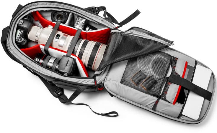 Рюкзак для фототехники Manfrotto Pro Light RedBee-210 ориентирован на профессиональных фотографов