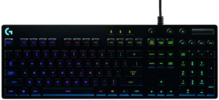 Клавиатура Logitech G810 Orion Spectrum ориентирована на любителей игр