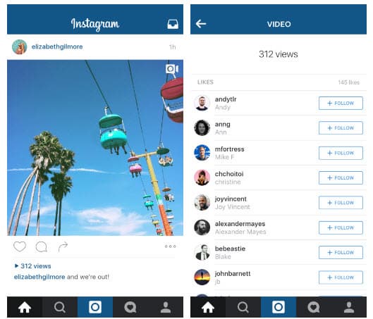 В Instagram добавят счетчик количества просмотров видеороликов