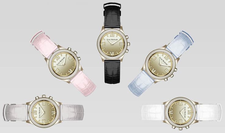 Предусмотрен выпуск часов в стальном корпусе серебристого цвета и с позолотой