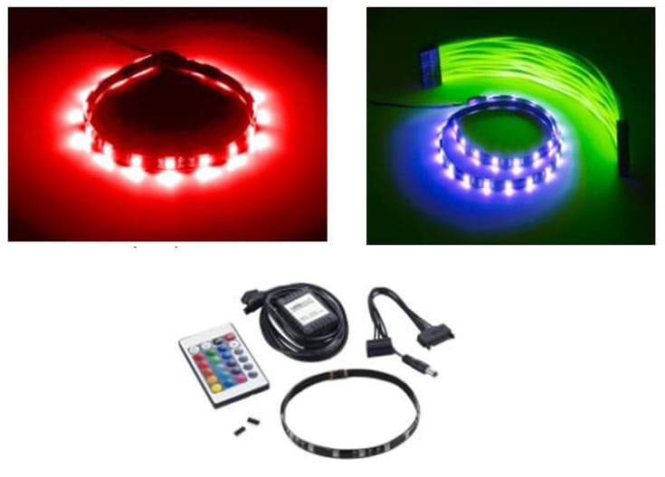 Ленты CableMod WideBeam LED рассчитаны на подачу питания по разъему SATA