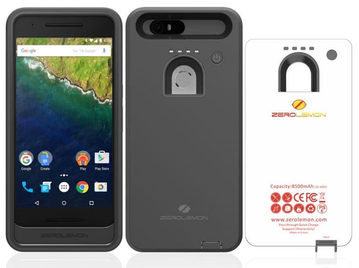 ZeroLemon выпустила чехол с аккумулятором для Nexus 6P