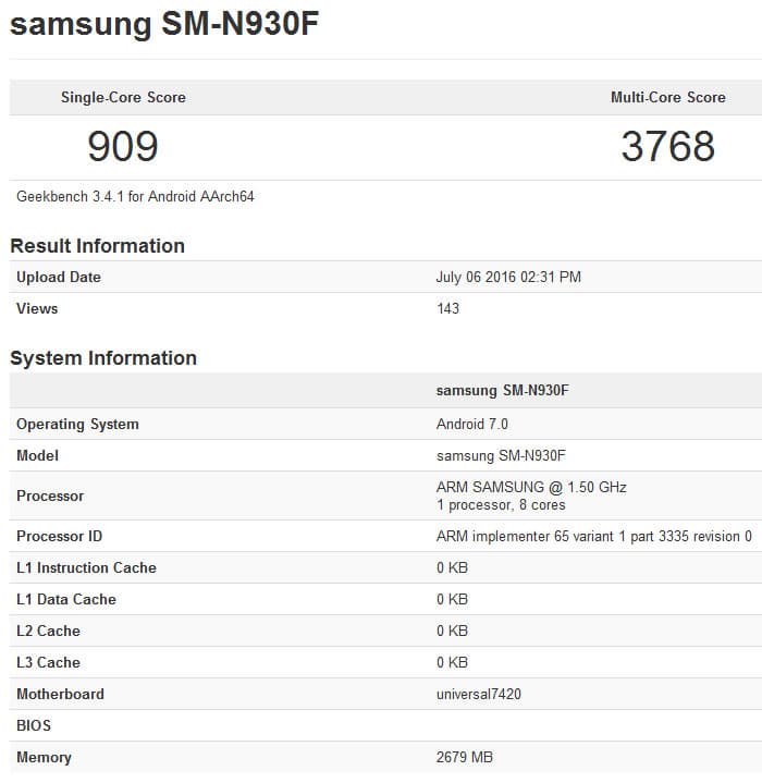Анонс смартфона Samsung Galaxy Note7 ожидается 2 августа