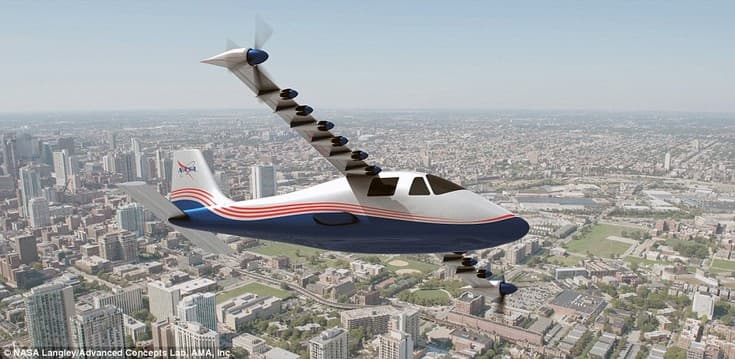 NASA строит самолёт Maxwell, оснащённый лишь электрическими двигателями