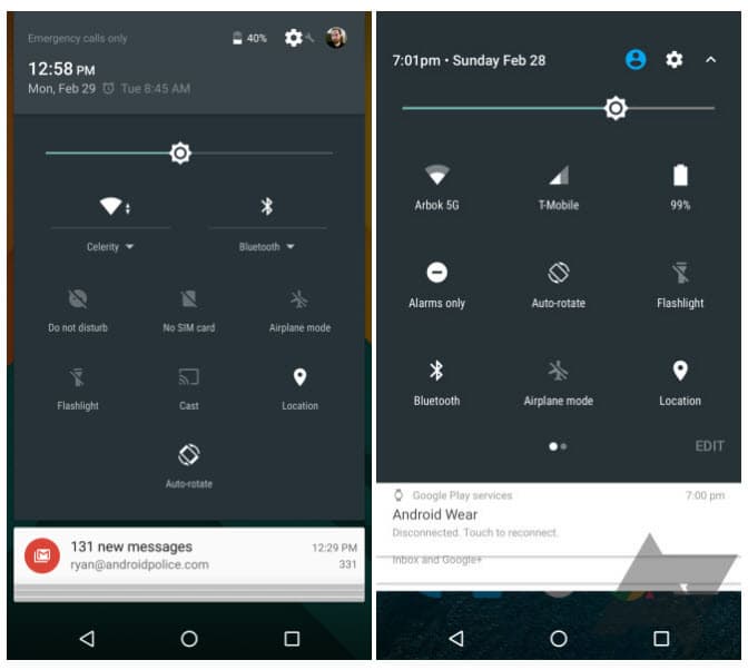 Первые изображения операционной системы Android N