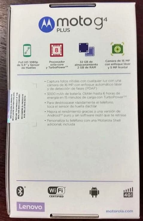 Смартфон Moto G4 Plus будет представлен в ближайшее время