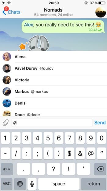 Telegram теперь позволяет редактировать сообщения после отправки