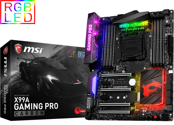 Если у владельца платы MSI X99A Gaming Pro Carbon нет светодиодной ленты, то его выручит встроенная подсветка