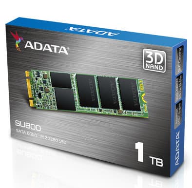 Твердотельные накопители Adata Ultimate SU800 M.2 2280 доступны в версиях объёмом до 1 ТБ