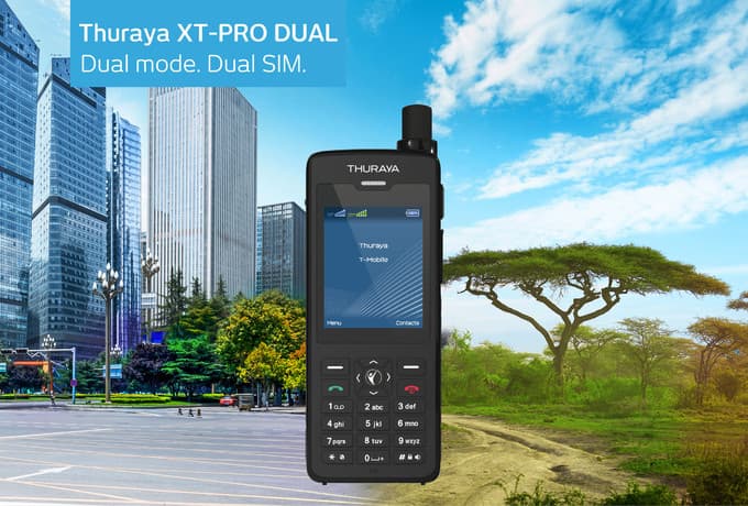 Телефон Thuraya XT-Pro Dual защищён от воды и пыли
