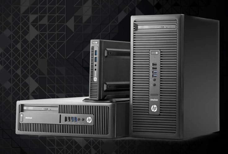 Системы HP EliteDesk 705 G3 Series доступны в трех форм-факторах