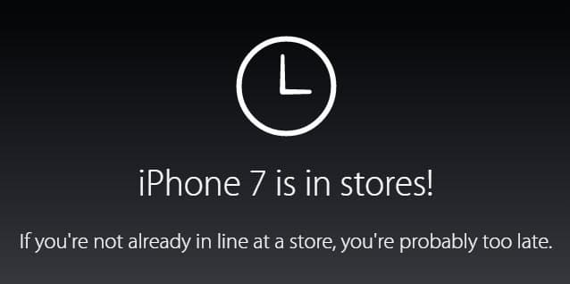 Все смартфоны iPhone 7 Plus, а также iPhone 7 в цвете Jet Black распроданы перед сегодняшним стартом