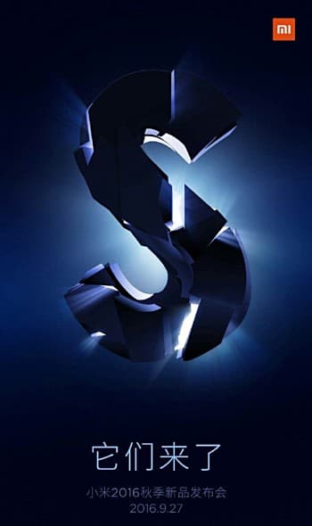 Анонс смартфонов Xiaomi Mi5s и Mi5s Plus ожидается 27 сентября