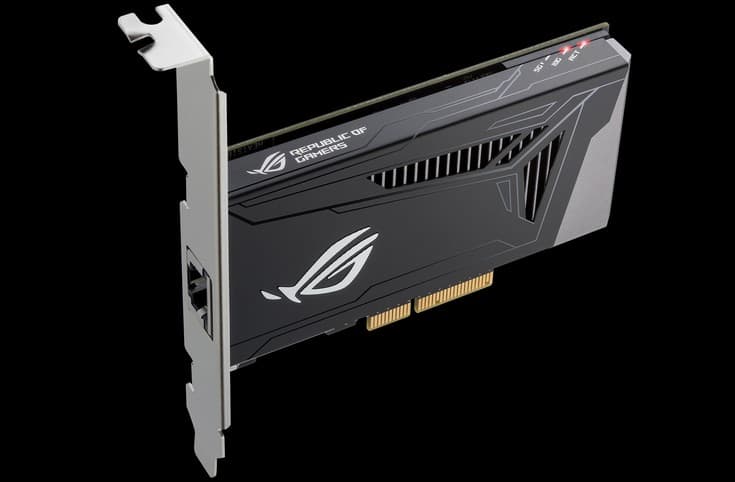 Asus представила адаптер ROG Areion 10G