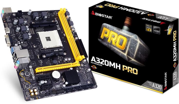 Платы Biostar A320MH PRO и A320MD PRO выполнены в типоразмере mATX